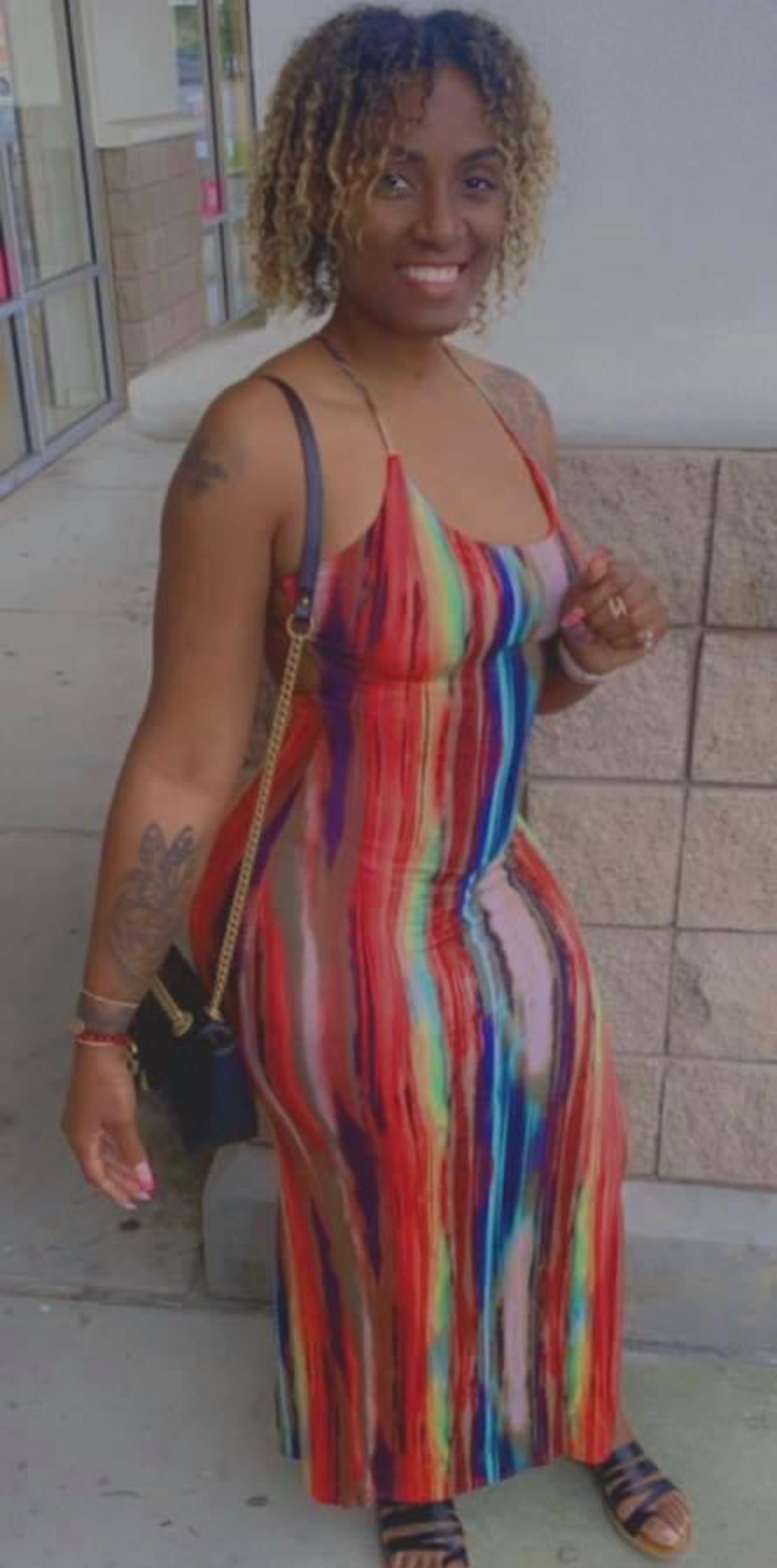 Colorful Stripe Dress