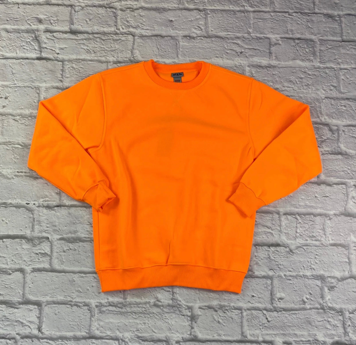 Neon Orange Fleece Sweater