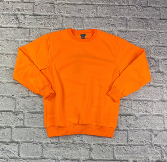 Neon Orange Fleece Sweater