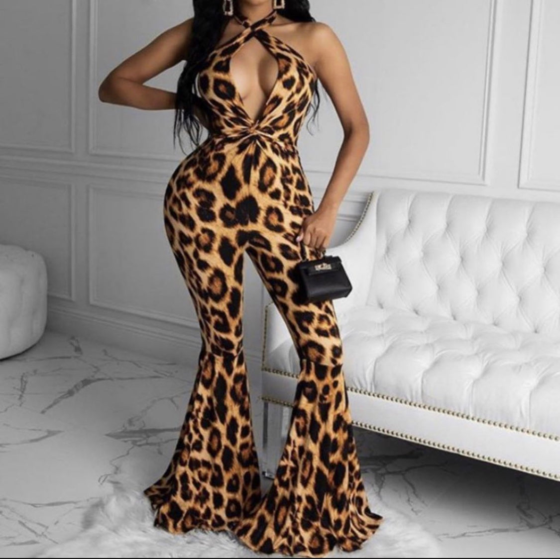 Leopard Print Jumpsuit