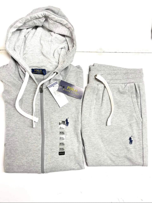 Grey Polo/Tracksuit Set